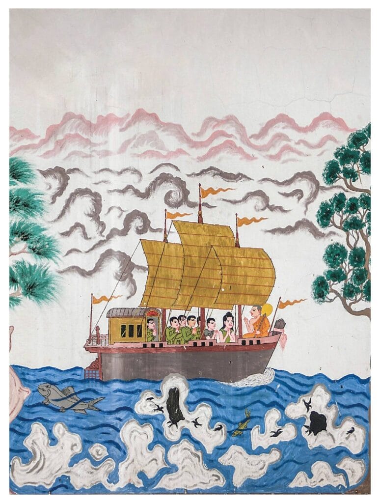 Read more about the article ฉากที่ ๙ พระมหาเถรพรหมเทพให้พรแก่ชาวเรือ