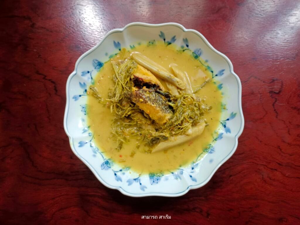 Read more about the article แกงยอดส้มกับปลาช่อนย่างแบบ”คนคอน”